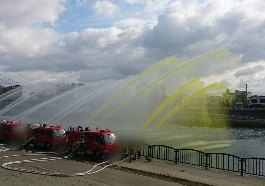 宮崎市イベント 2024年宮崎市消防出初式 大淀川市民緑地（宮崎市役所下河川敷）画像3