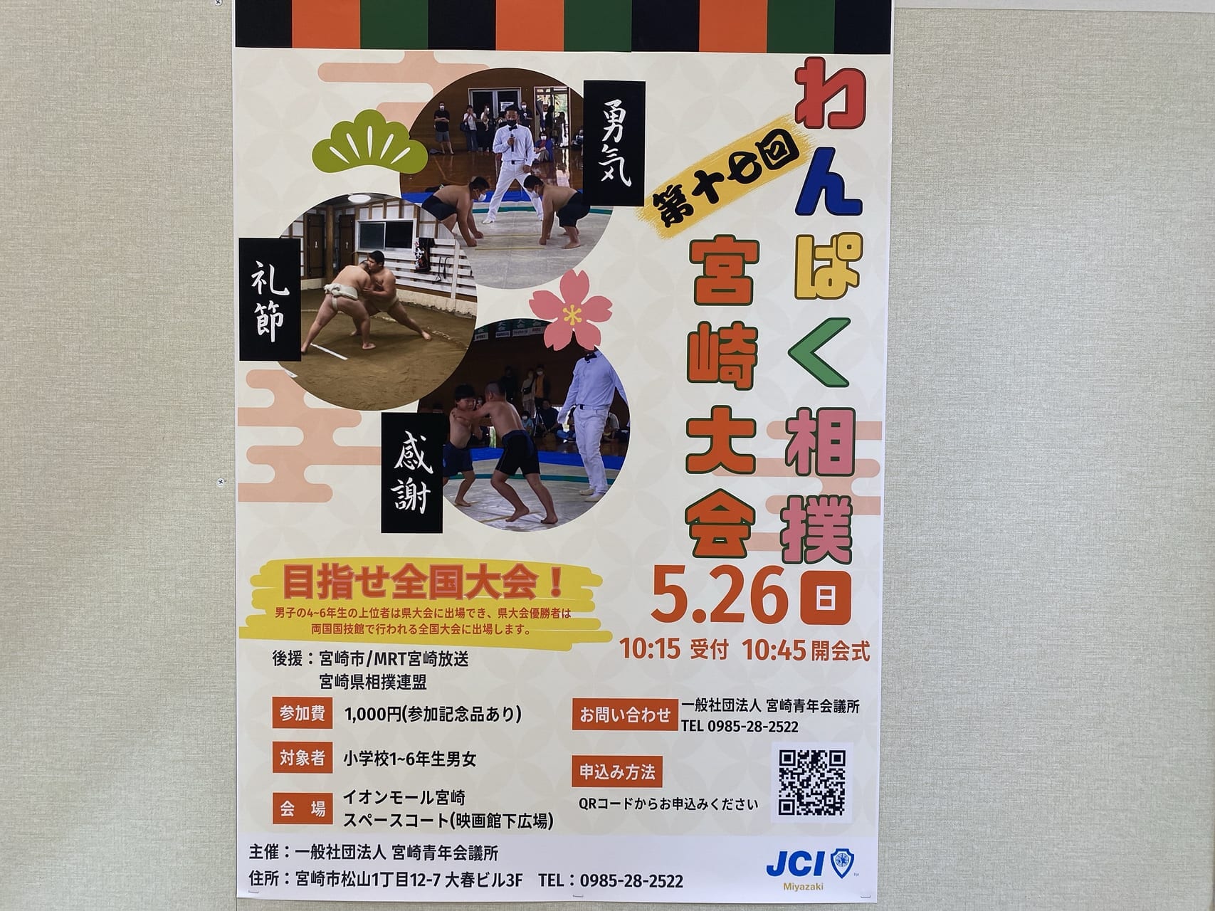 宮崎市イベント イオンモール宮崎 第17回わんぱく相撲宮崎大会 画像2