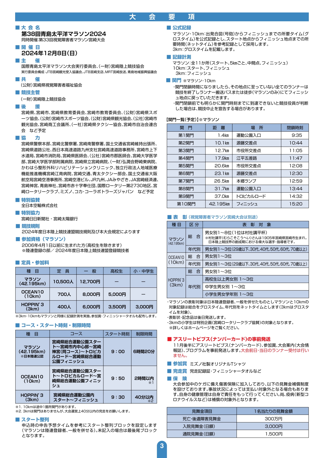 宮崎市イベント 38th 青島太平洋マラソン2024 画像3