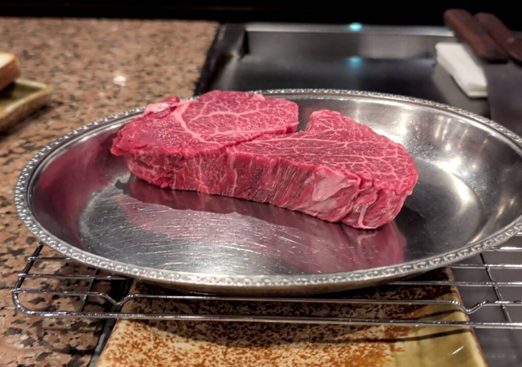 2025年鉄板焼一ッ葉ミヤチク宮崎牛