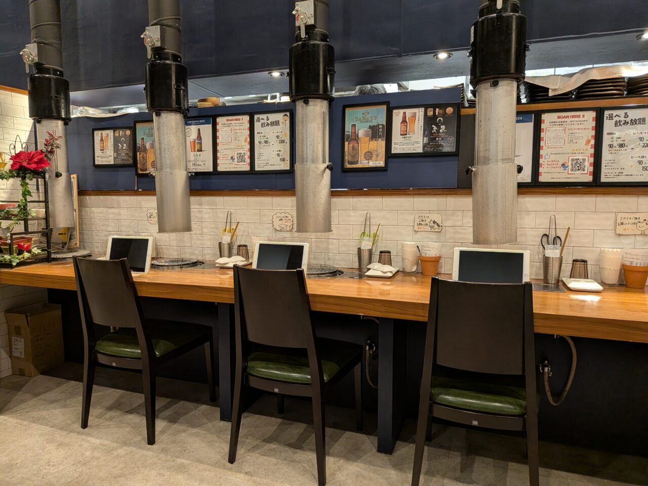 2026年宮崎郷土お肉焼肉Jyuカウンター席